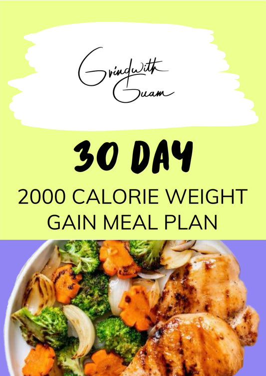 30 Day 2000 Calorie Weight Gain Meal Plan